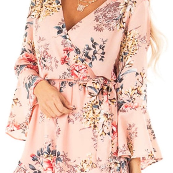 Floral Pink Romper - Picture 2 of 5